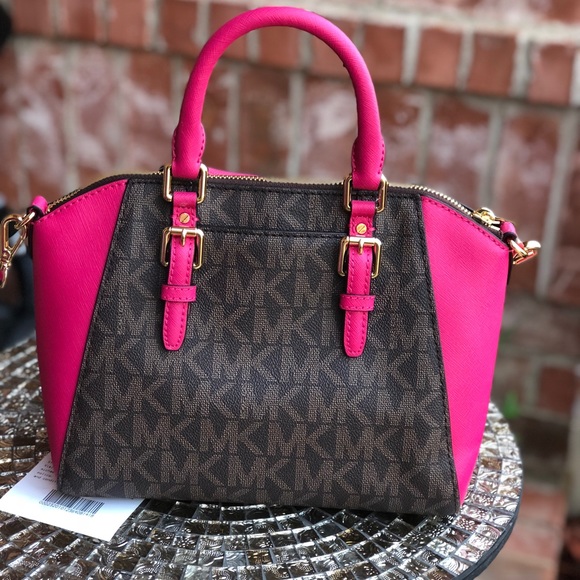 Michael kors medium Ciara crossbody bag brown/pink - Picture 4 of 8